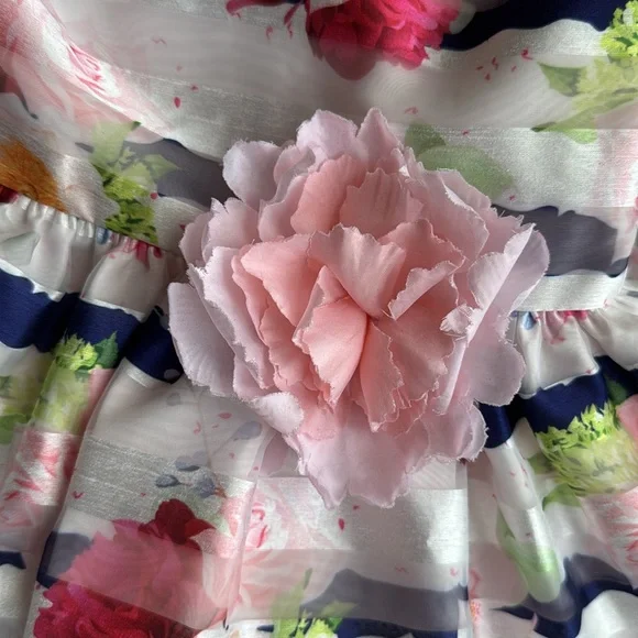 BONNIE JEAN Dressy Floral Striped Girl’s
Dress Sz 4 ~ Perfect for Easter - Picture 3 of 13